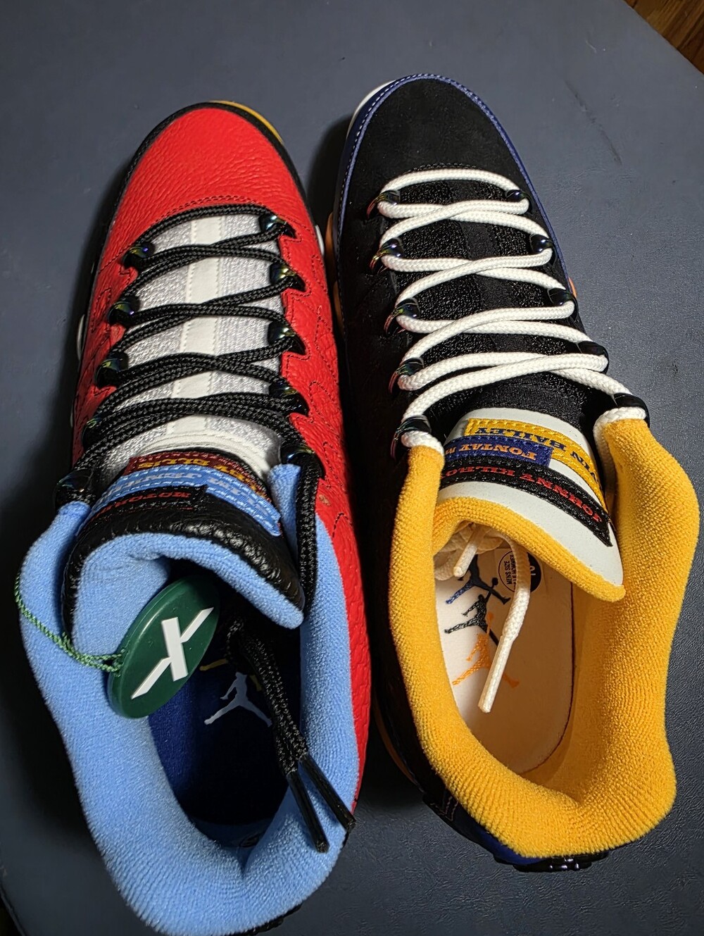 Jorda 9 Colorblock Men's in Red, Black, Blue & Yellow Size 10m